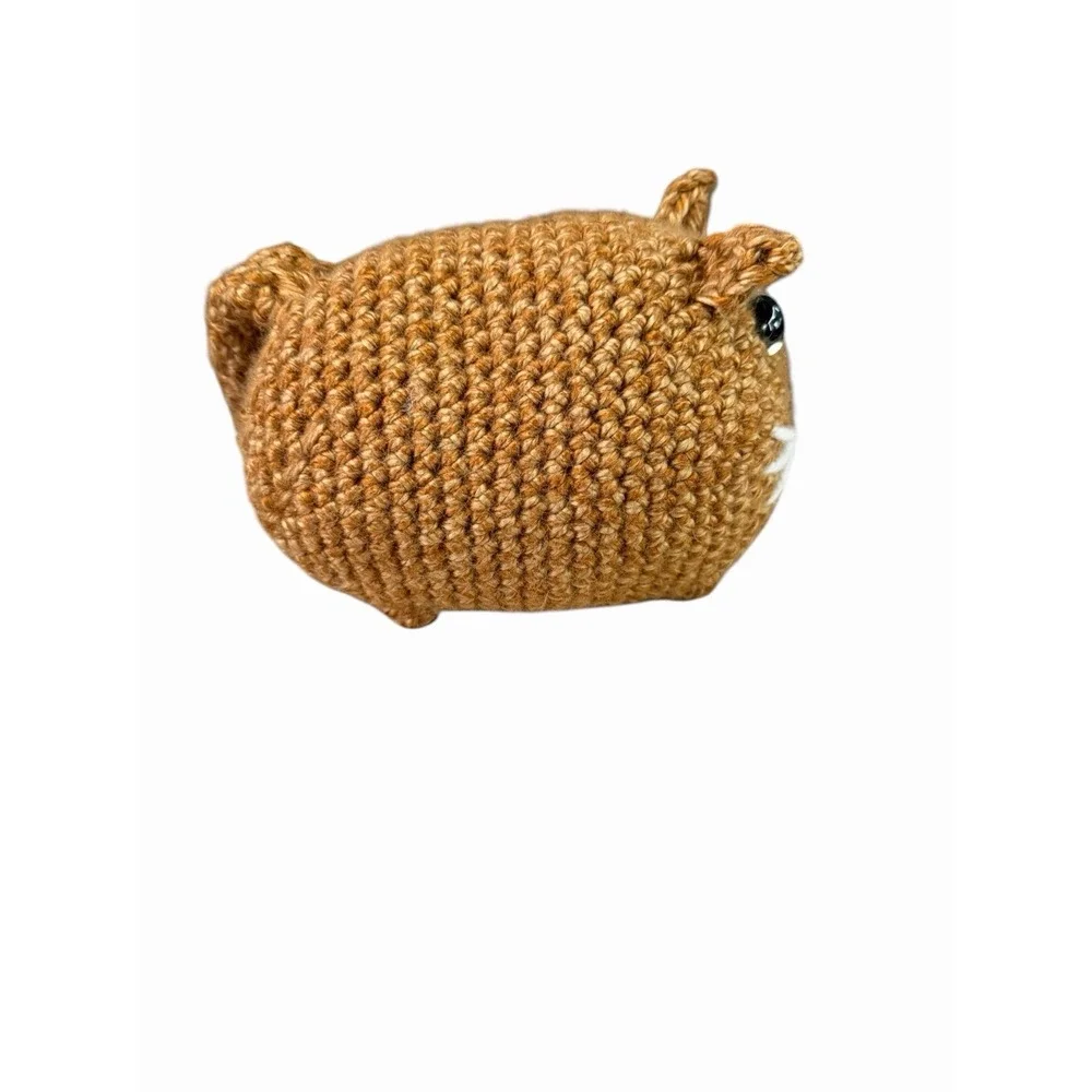 New Handmade Crochet Plushie Cat Kitten brown orange